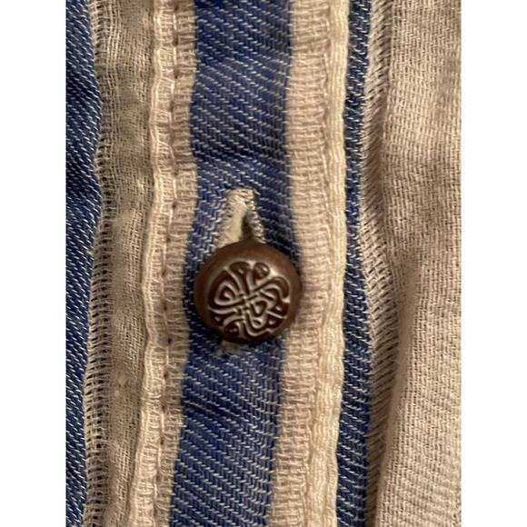 Aratta Silent Journey Floral Stripe Shirt Dress size Medium - Picture 13 of 13